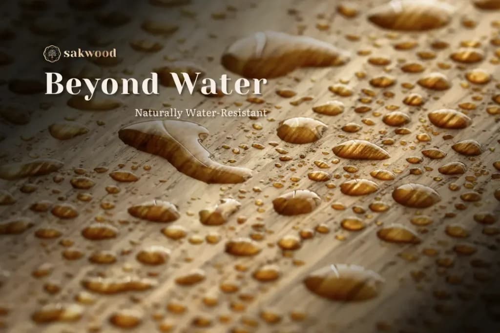 Teak's ability to keep its shape and resist water is partly due to a fascinating hydrocarbon called caoutchouc